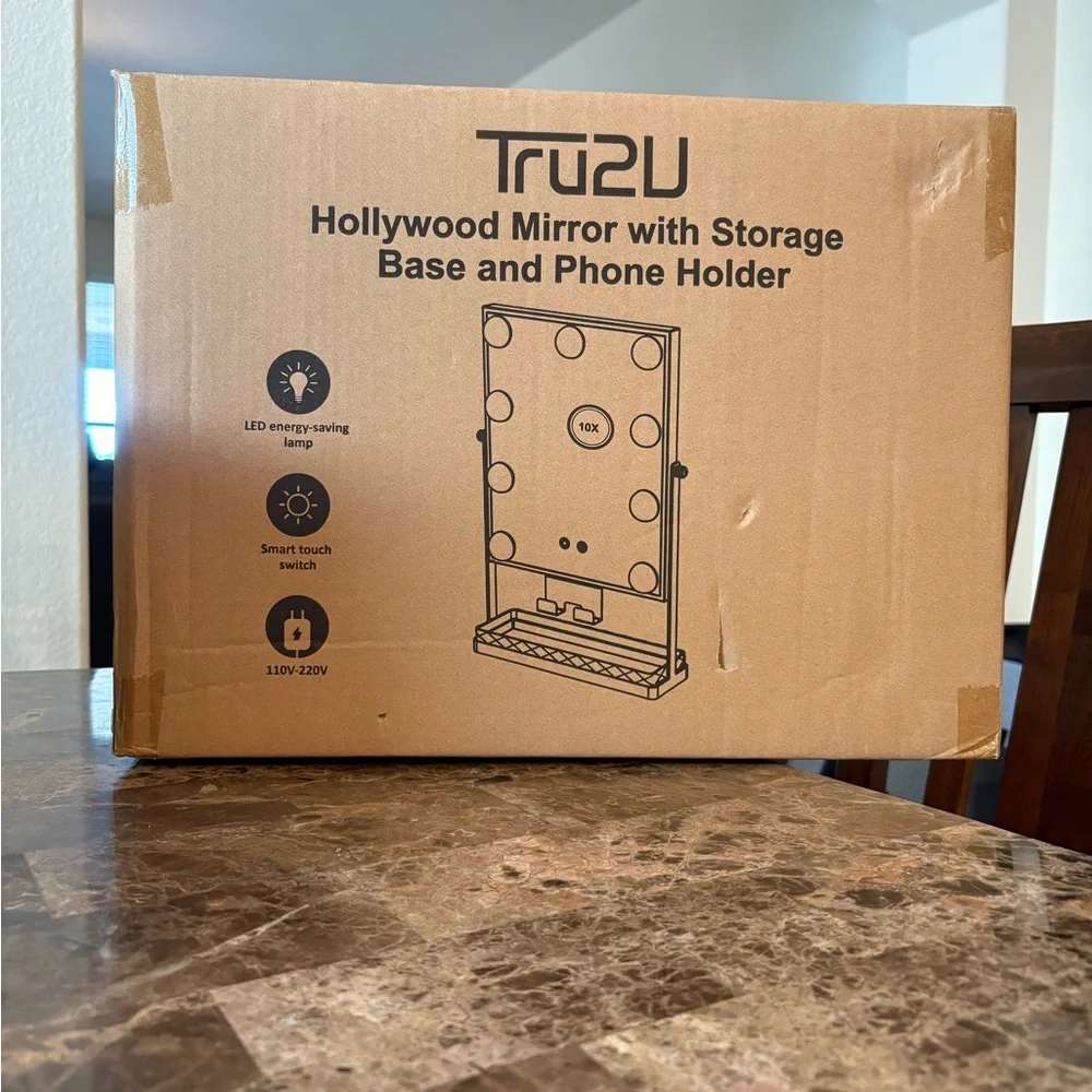 ⚫️ Hollywood Vanity Makeup Mirror Dimmerable Smart Touch Control LED and Storage